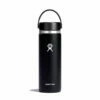 Hydro Flask 20 Oz Wide Mouth Water Bottle 1 Hydro Flask 20 Oz Wide Mouth Water Bottle -Gearheadoutfitters Shop W20BTS001 Black StraightOn 1